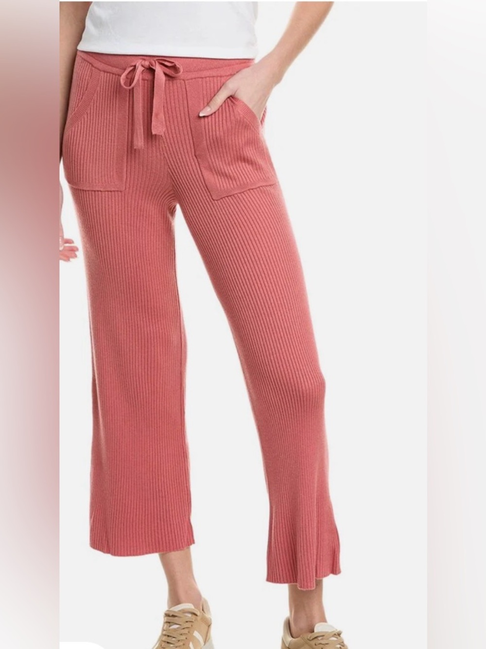 Splendid Georgie Rib Cashmere-Blend Pant